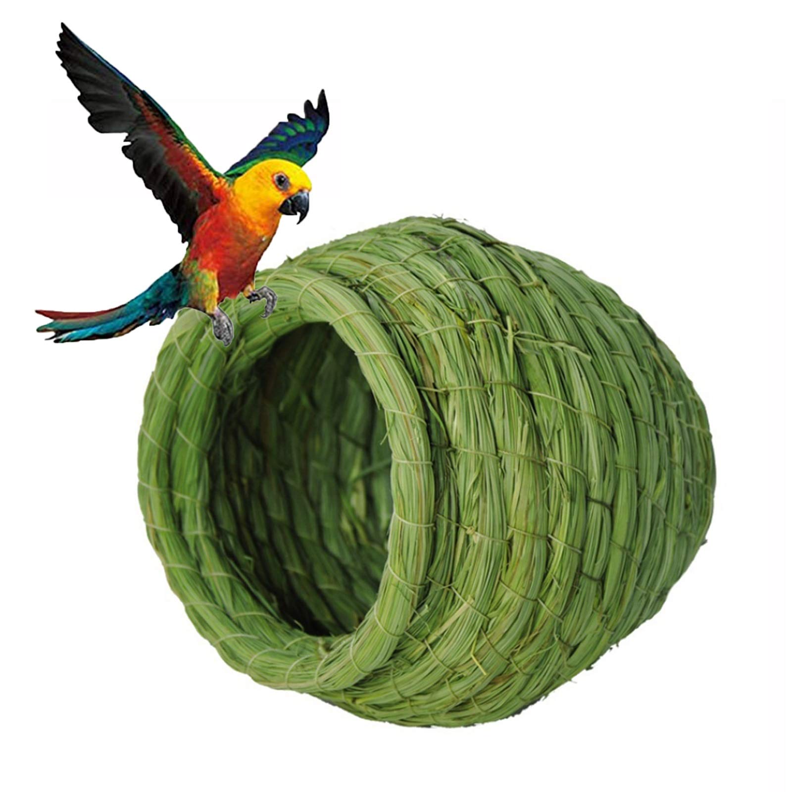 Nidi per Uccelli Birdhouse per la Decorazione del Giardino all'aperto del Nido di Uccello Comodo e Caldo, Gabbia per Uccelli Intrecciata a Mano, 2 Pacchetti (Size : Large)