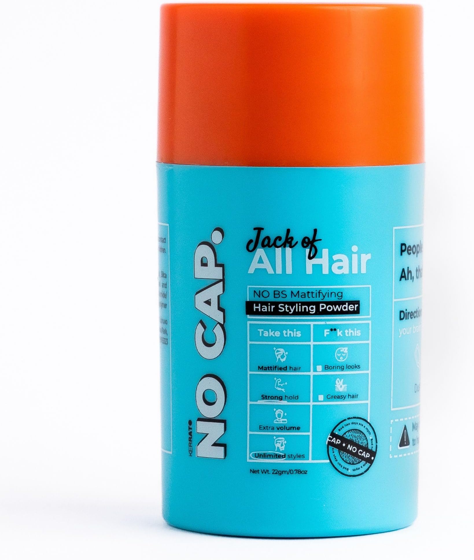 No Cap Mattifying Volume Styling Powder Hair Wax 22gm | Matte Finish | Hairstyles | Strong Hold Styling | Hair Styling Powder | For Both Men & Women