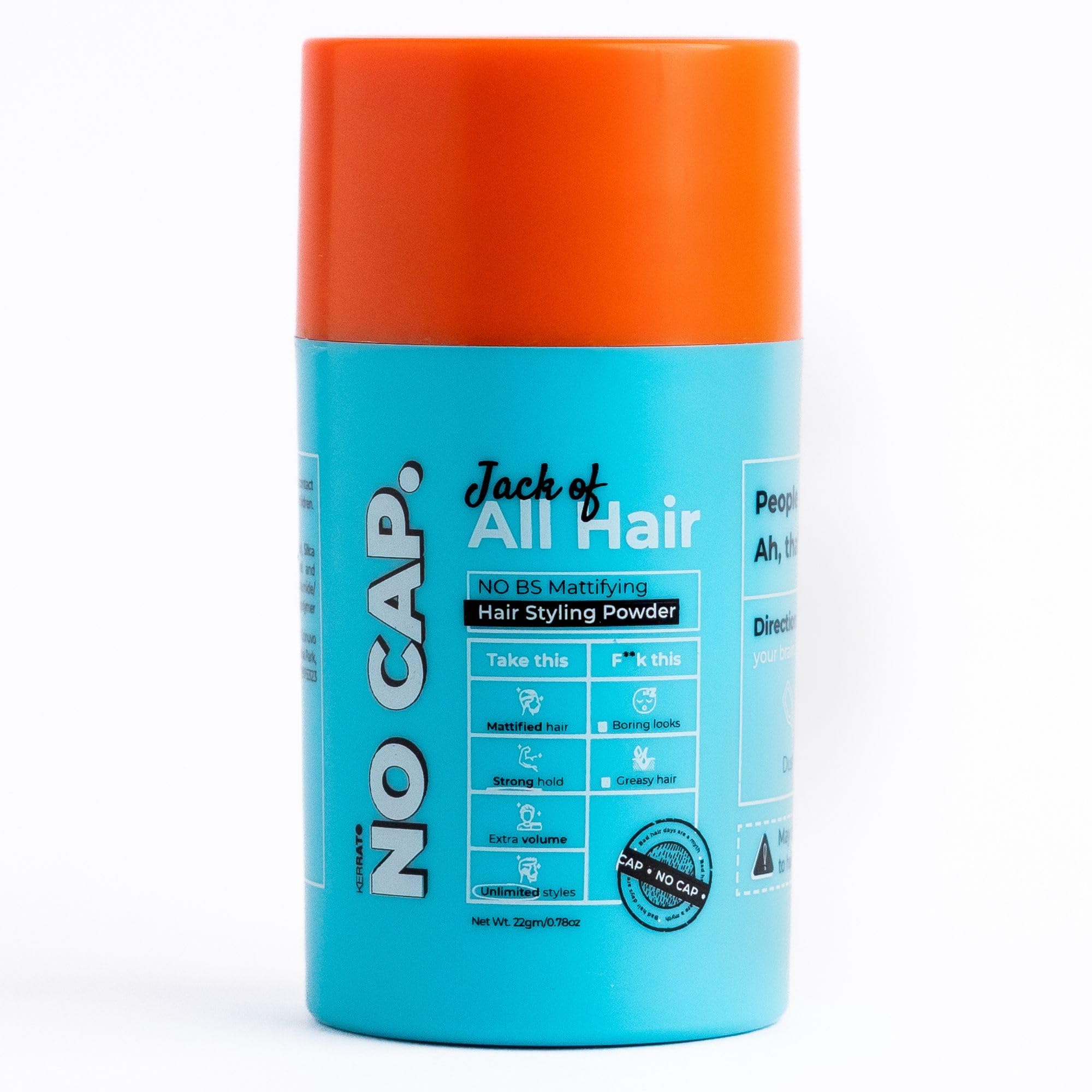 No Cap Mattifying Volume Styling Powder Hair Wax 22gm | Matte Finish | Hairstyles | Strong Hold Styling | Hair Styling Powder | For Both Men & Women