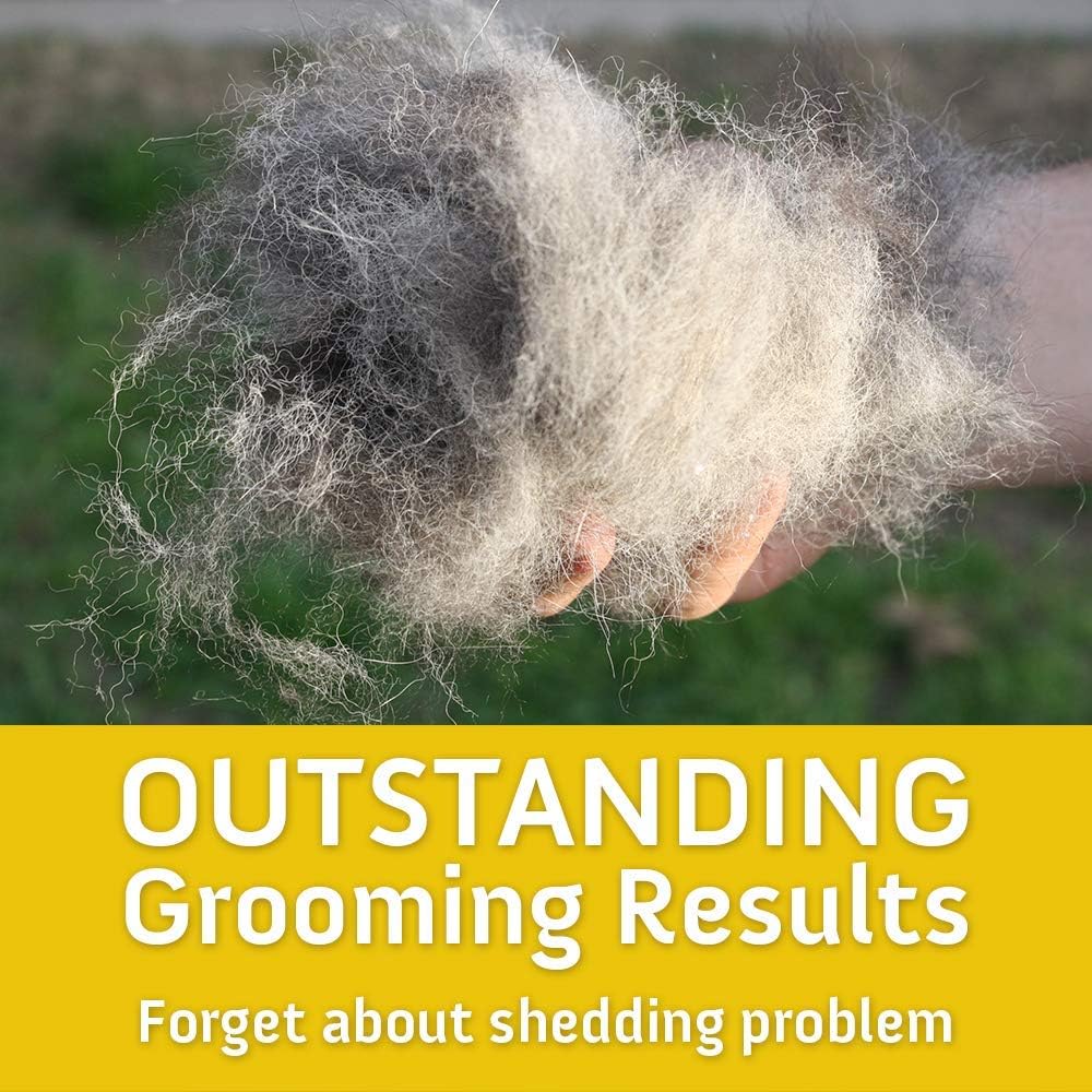 GoPets Dematting Comb with 2 Sided Professional Grooming Rake for Cats & Dogs