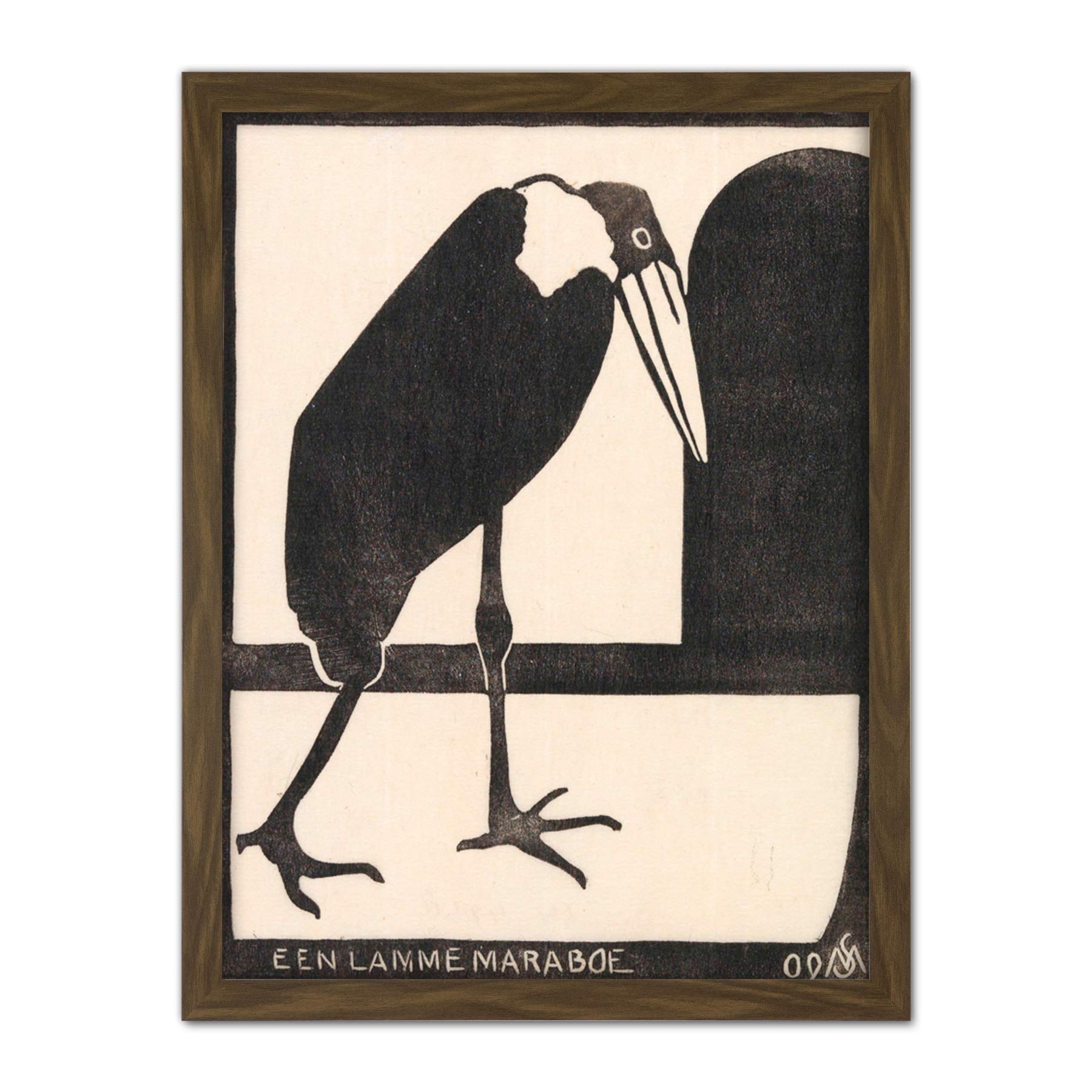 Artery8 Samuel Jessurun De Mesquita A Lame Marabou Artwork Framed Wall Art Print 18X24 Inch