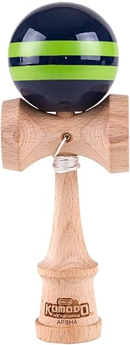 Miniatura 8 de Duncan Toys Komodo Kendama, amarillo con rayas granate