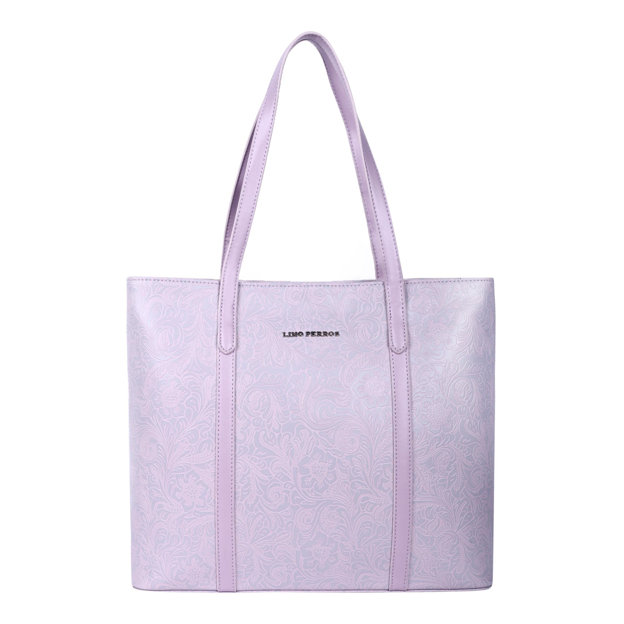Lino Perros Womens Lavender Floral Embossed Print Handbag (B0CQG6MJG7) Amazon Price History, Amazon Price Tracker