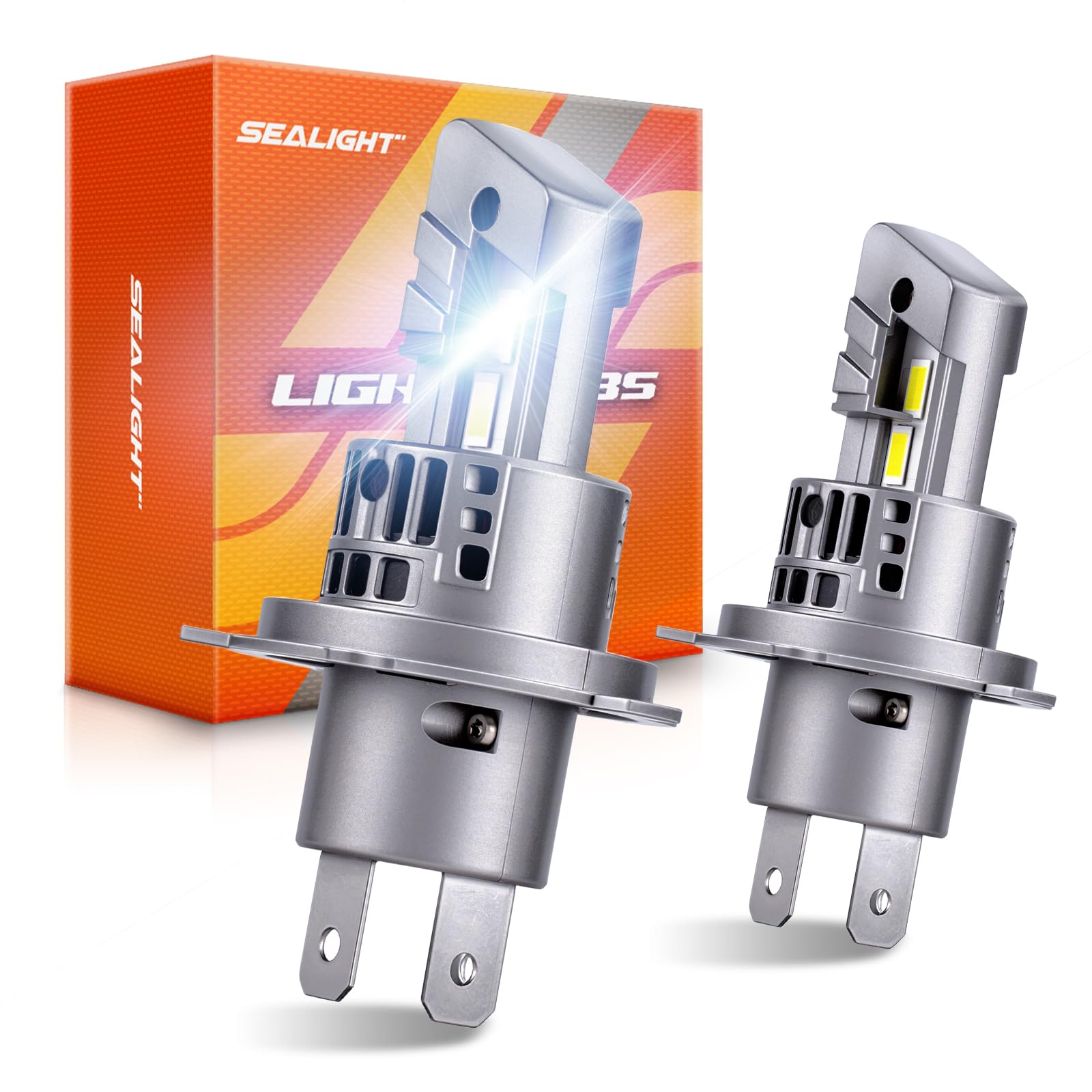 Amazon | 【800倍明るさUP】SEALIGHT 高輝度H4 LEDヘッドライト