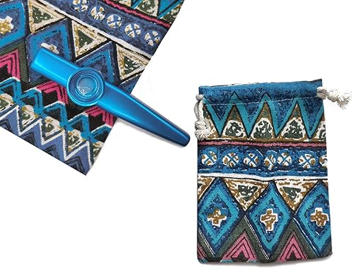 Miniatura 11 de Kazoo de metal con una hermosa caja de regalo, mini instrumento musical para niños y adultos (plata)