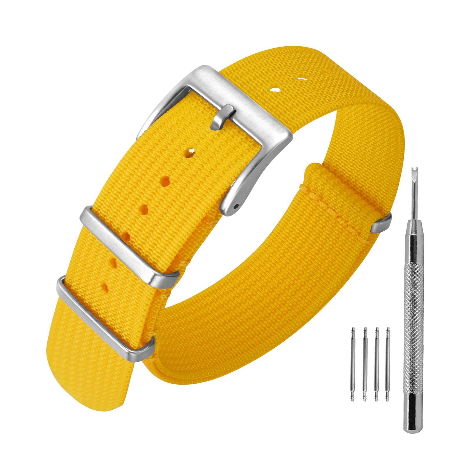 Annefit Nylon Watch Band 16mm 18mm 20mm 22mm One Piece