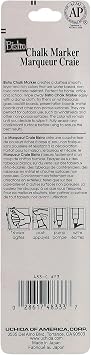 Uchida 483-C-F3 Chisel Tip Bistro Chalk Marker, Fluorescent Blue