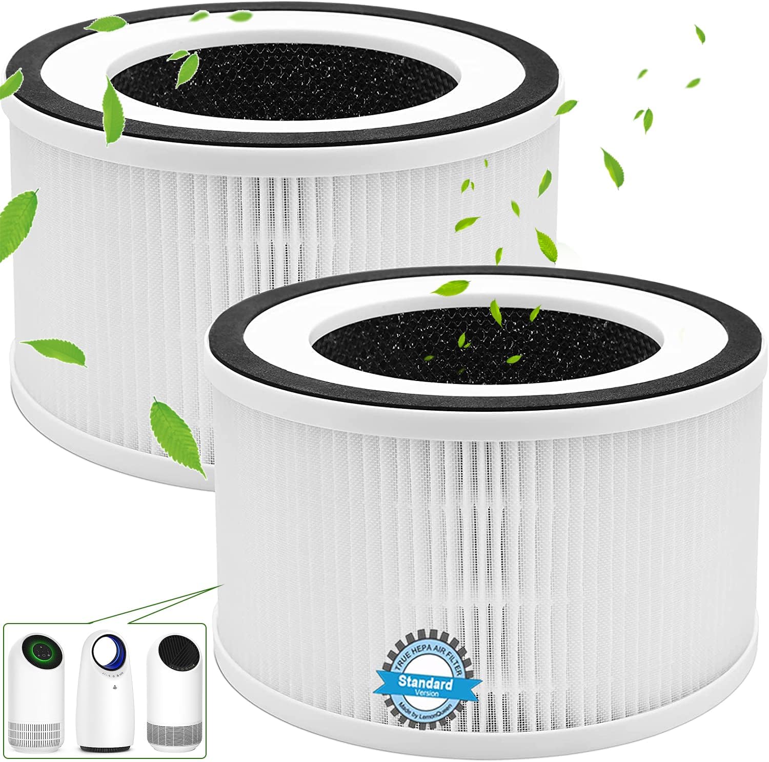 2Pack H13 True HEPA Replacement Filter Compatible with