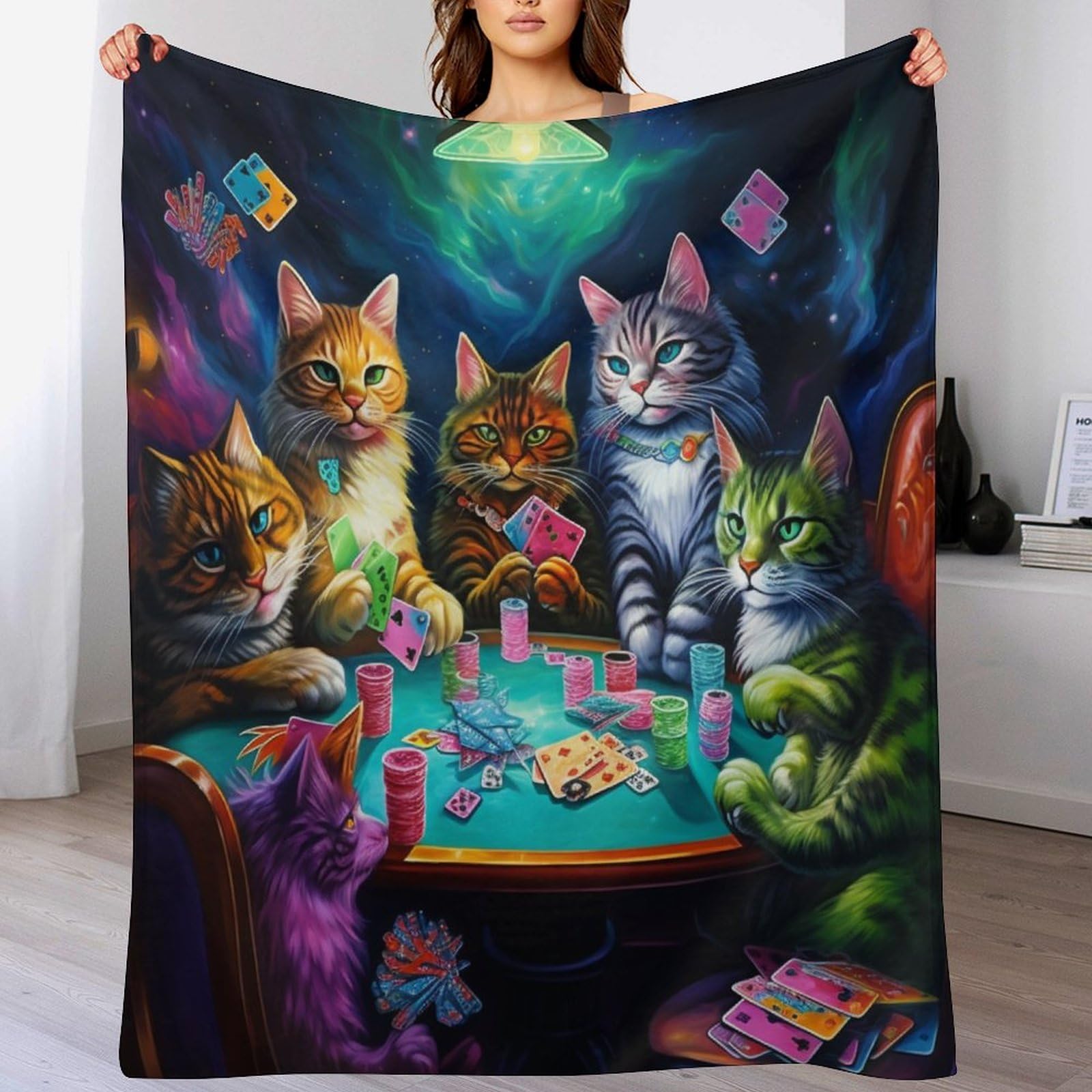 Manta de franela para sofá y toalla de playa multifuncional de 130 x 150 cm