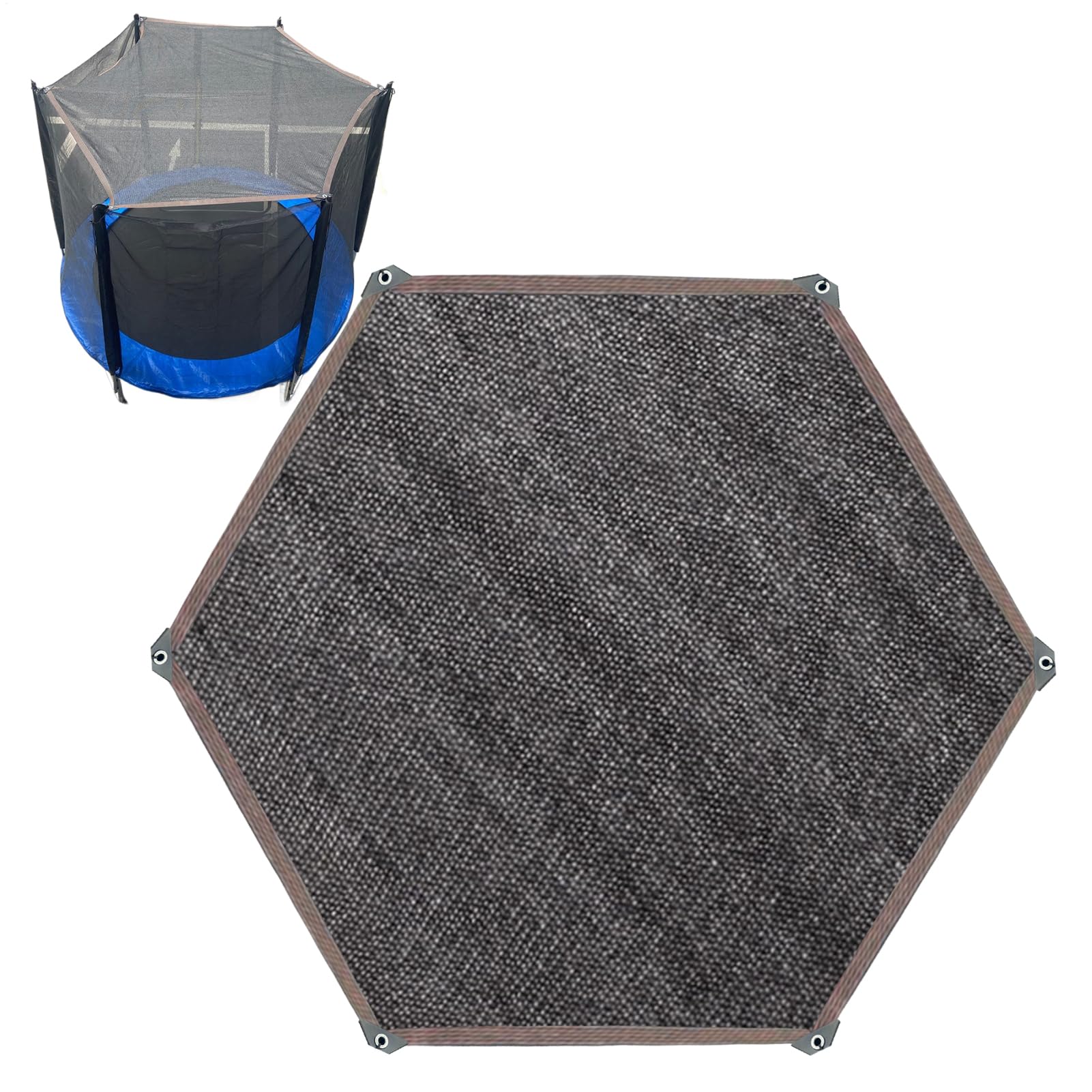 Couvercle de la teinte de trampoline pour jouer à l'ombre dans le jardin