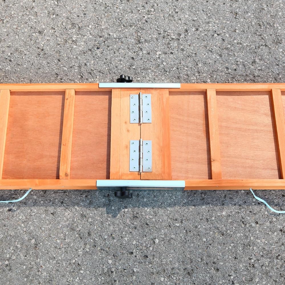 Mucola Hunderampe Autorampe klappbar Einstiegshilfe für Hunde – Tragbare Haustierrampe 155x40cm bis 90kg belastbar | rutschfeste Oberfläche, leicht zusammenklappbar für Auto SUV Kofferraum