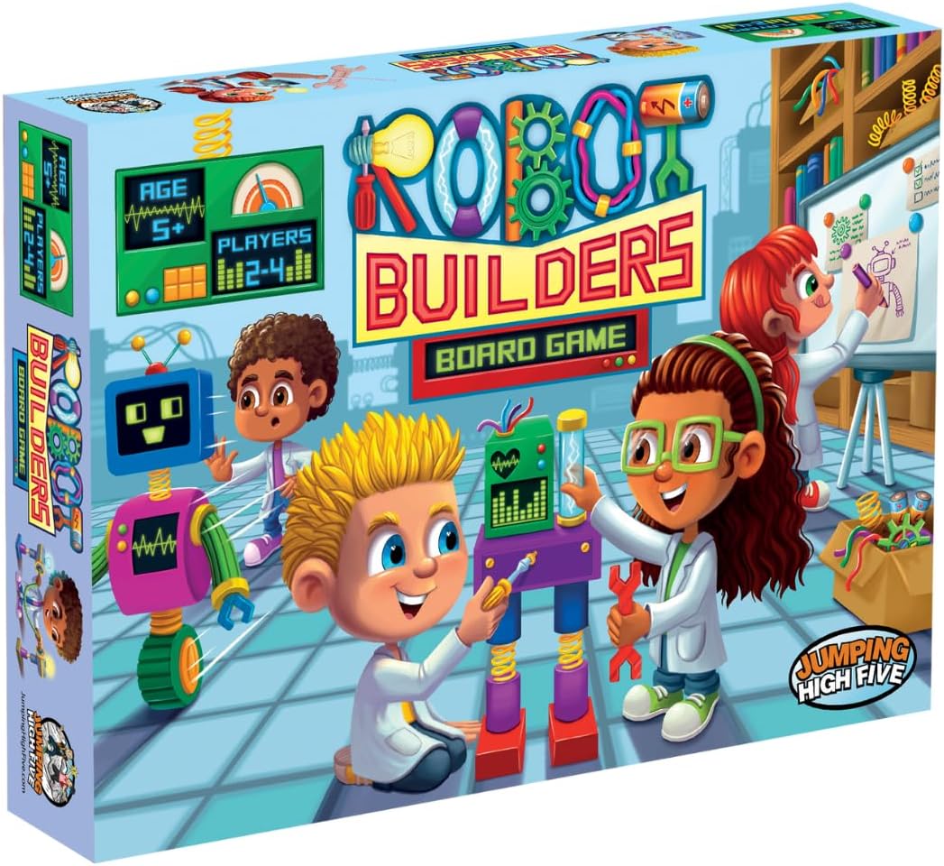 Robot Builders Board Game - Exciting Robot Building Competition for Kids Ages 5 and Up - Children Learn New Skills While Racing to Collect Matching Tools and Parts