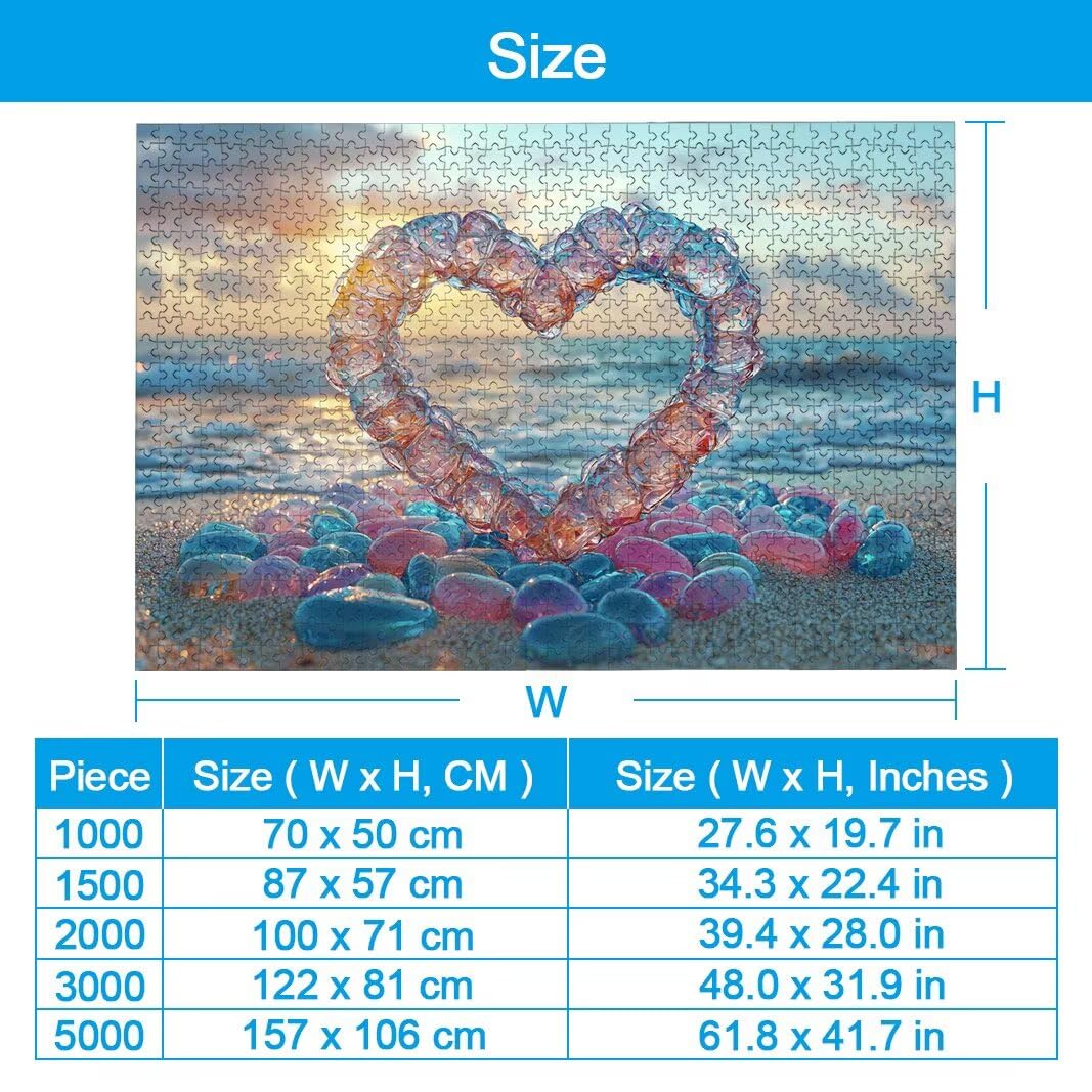 Puzzle San Valentín, Puzzle 1500 Piezas para Adultos, Regalo Mujer -2385