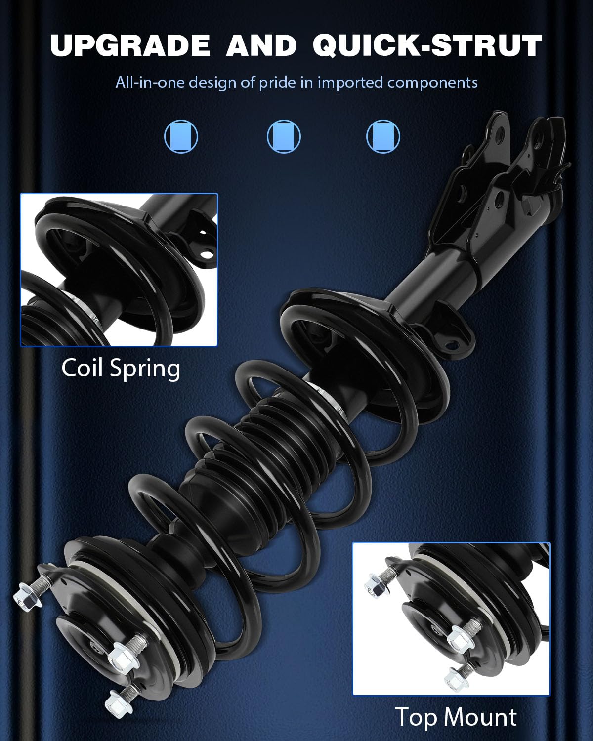 Amazon.com: ECCPP Complete Struts Spring Assembly Front Drive and
