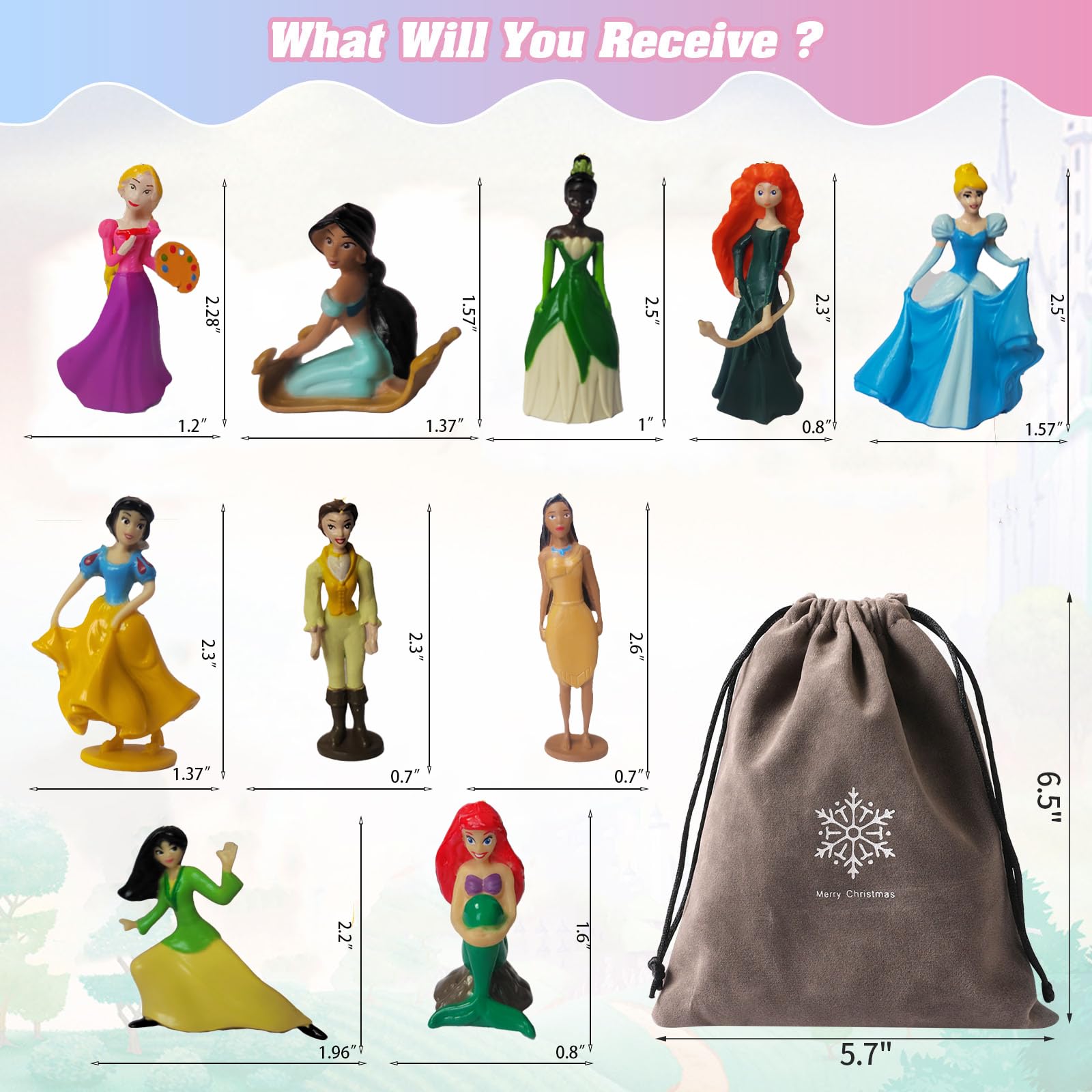 Amazon.com: LOVUFYSI Cute Princess Christmas Tree Decoration