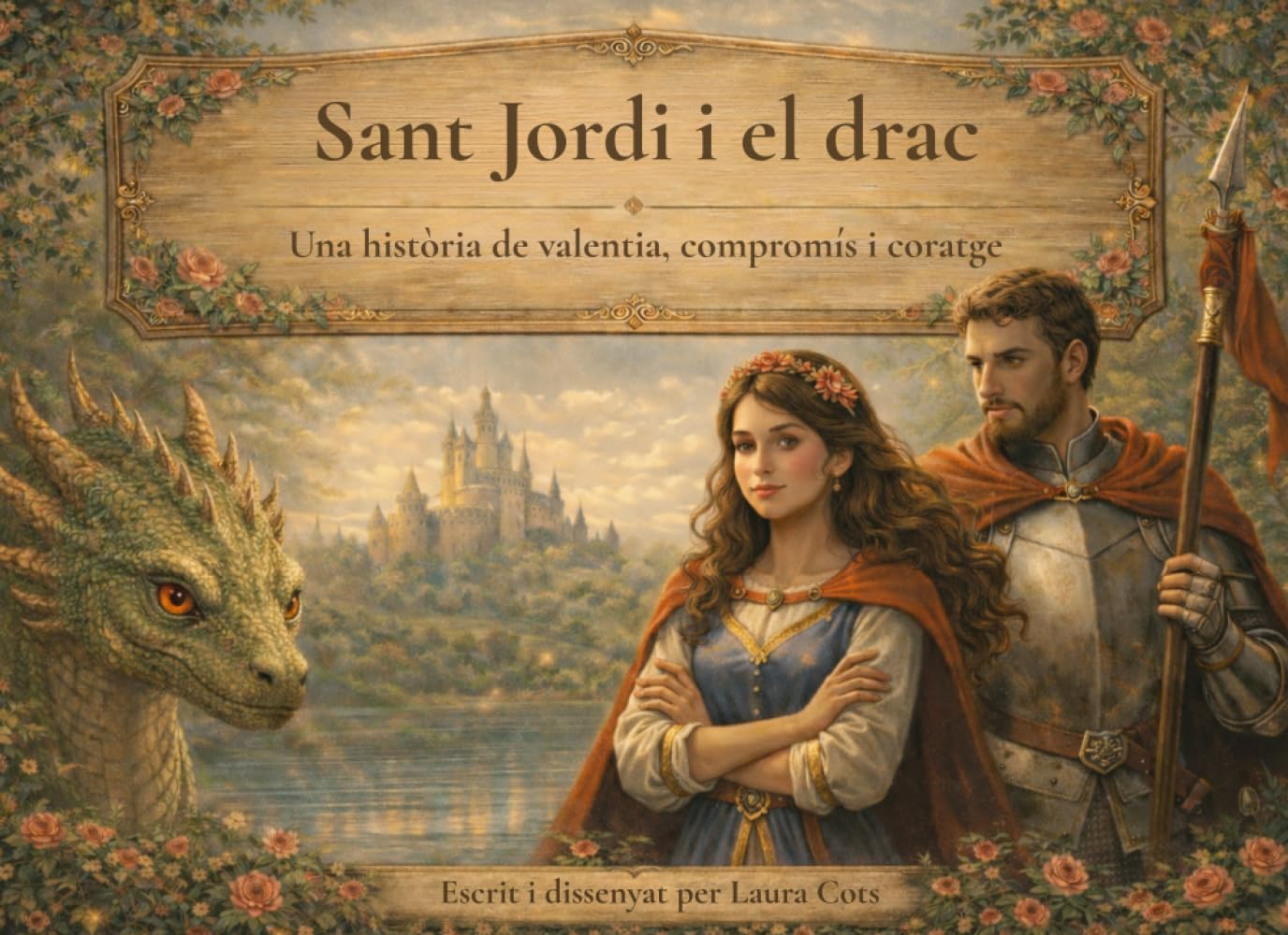 Sant Jordi i el drac: Una història bilingüe de valentia, compromís i coratge (Edició il·lustrada cinematogràfica)
