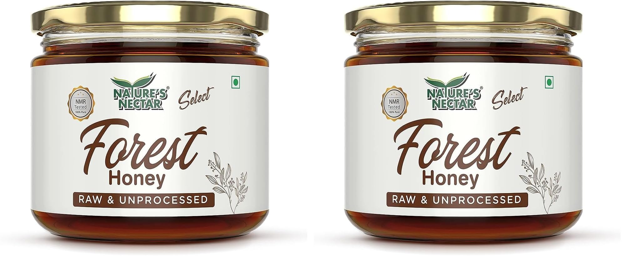 Nature's Nectar Select Forest Honey | NMR Tested | 100% Pure Raw and Unprocessed Honey | 400gm Bottle (Pack of 2)-image-41