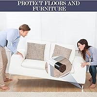 Vista 7 de Pllieay Paquete de 2 rollos de tiras de fieltro con respaldo adhesivo, almohadillas de fieltro para muebles de uso pesado para pisos de madera dura