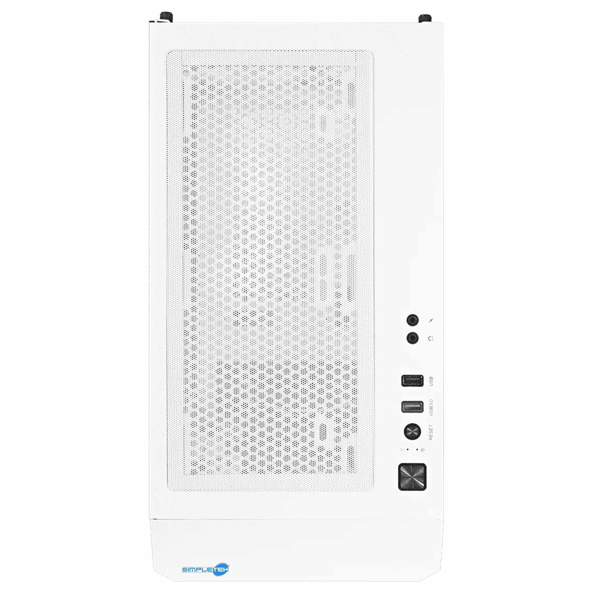 SIMPLETEK - Case Telaio RGB Bianco - Compatibile con Noua Orizon M111 | E-ATX m-ATX mini-ITX ATX - 2x 3.5" - 1x 2.5" | Senza alimentatore