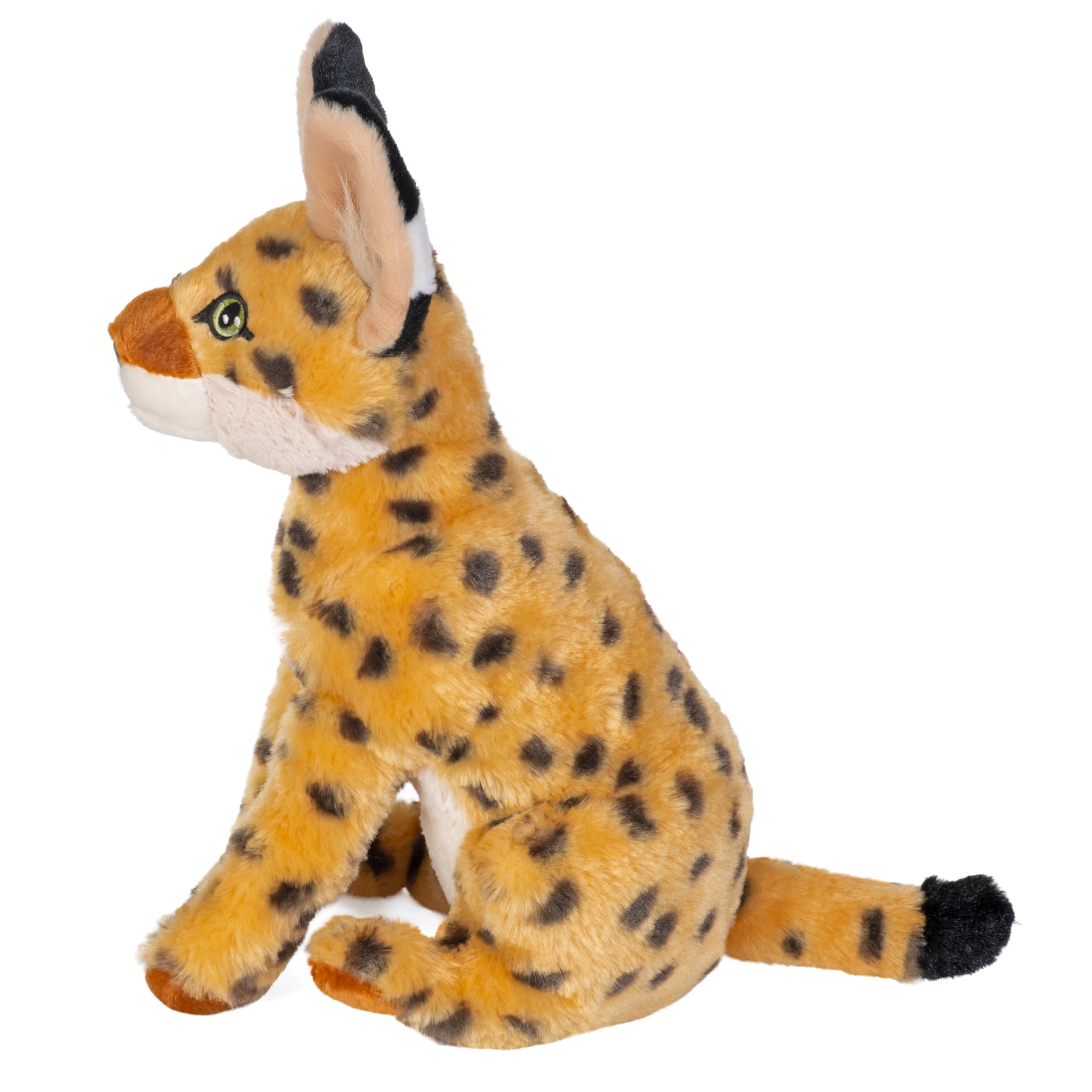 Wild Republic Cuddlekins Eco Serval, animale di peluche, 30,5 cm, ecologico