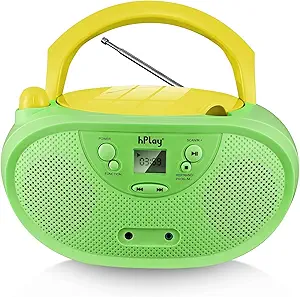 hPlay Gummy portable CD player boombox (pastel green)