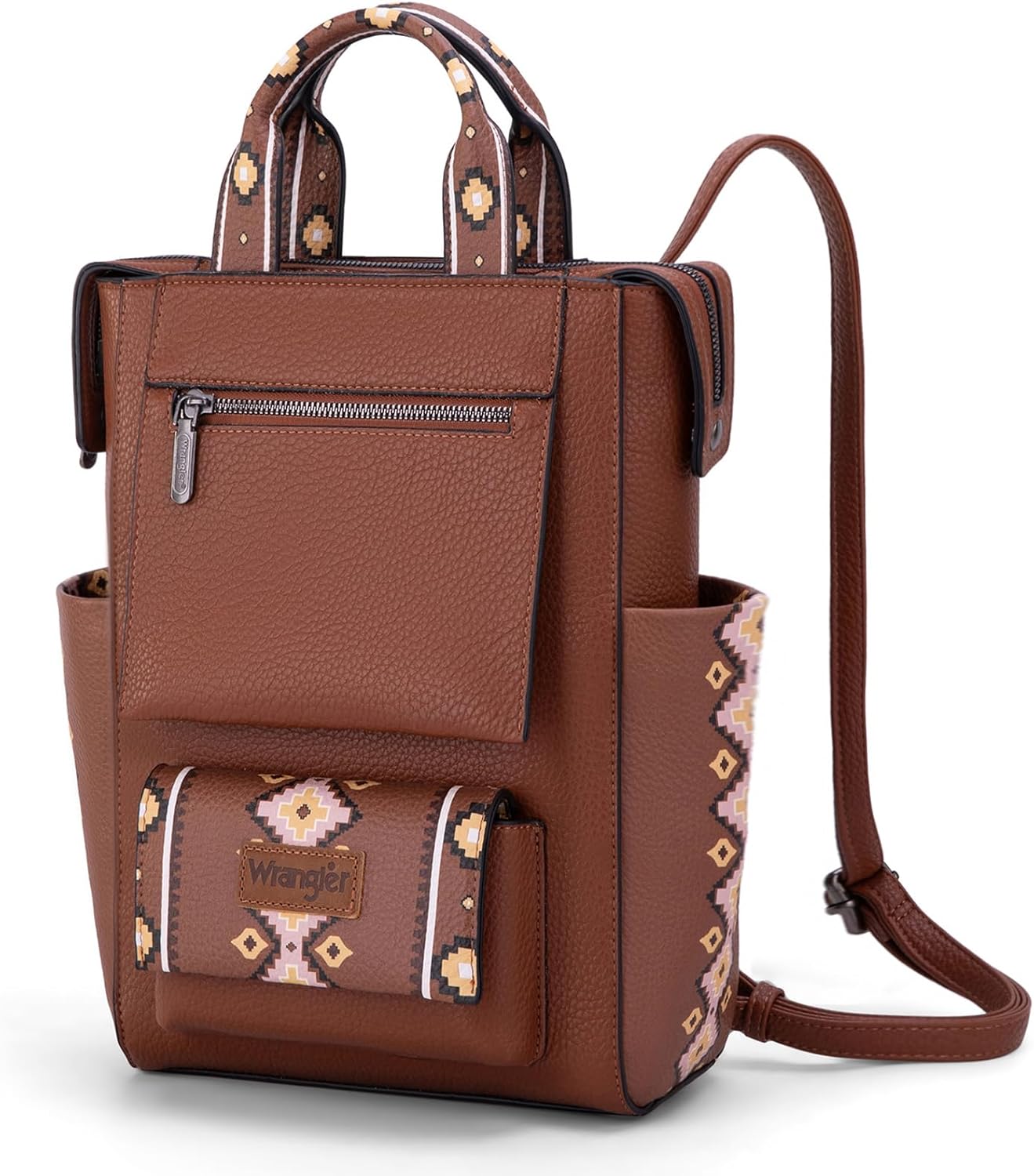 Montana West Wrangler Aztec Backpack Purse for Women Fashion Ladies Back Zip Anti Theft Convertible Backpack with Adjustable Strap - Image 4