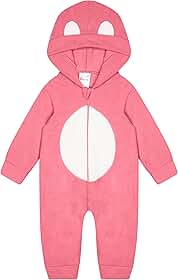 Fantoni Macacão de Soft para Bebê Menina Pijama com Capuz Inverno Tamanhos P ao 3