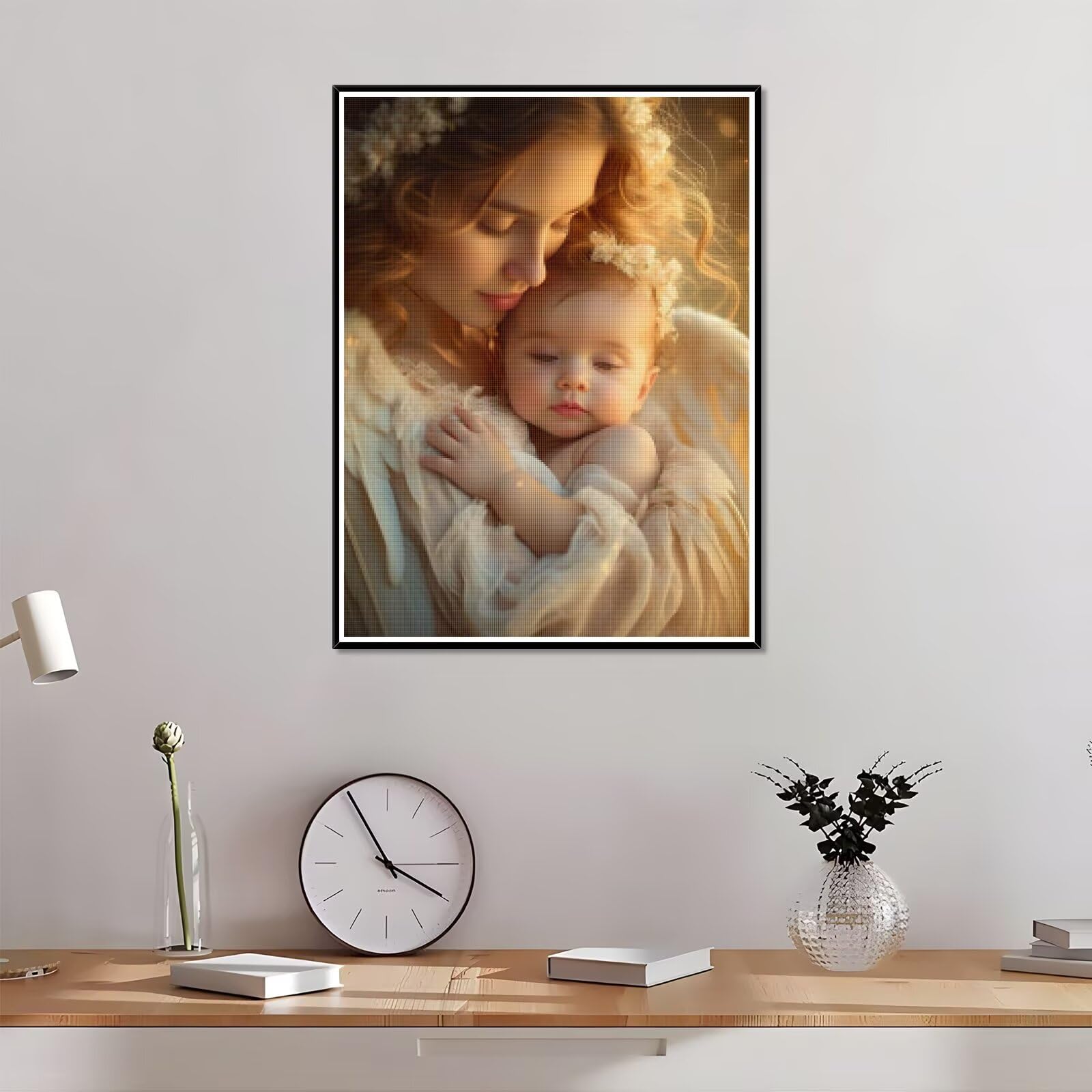 Diamond Painting Personalizzato, 5D DIY Diamond Painting Kit Completo Personalizzato, Kit per Pittura Diamante Personalizzati Con Foto, Mosaico Personalizzata Regalo per Arte Domestica 50x90cm L-253