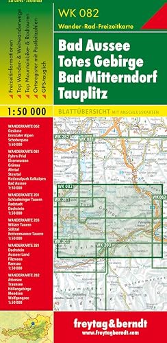 Freytag Berndt Wanderkarten, WK 082, Bad Aussee - Totes Gebirge - Bad Mitterndorf - Tauplitz, GPS, UTM - Maßstab 1:50 000
