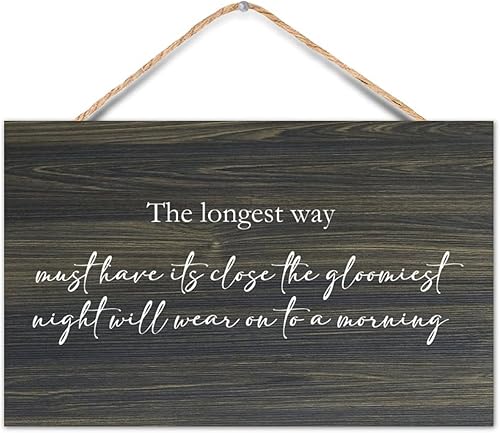 Miniatura 10 de Letrero bíblico de madera Romanos 12:21: No te superes por el mal, supera el mal con el bien, decoración de pared de granja de 12 x 8 pulgadas para