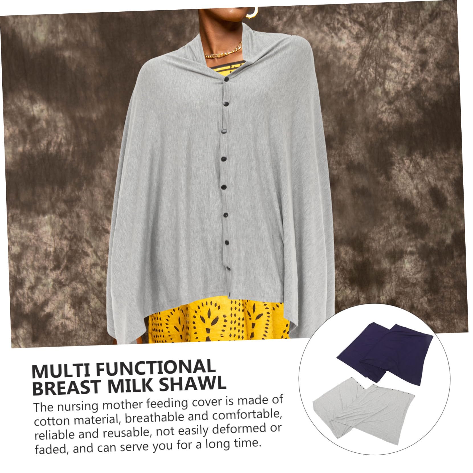 2stücke Stillponcho Aus Baumwolle Stillüberzug Für Stillabdeckung Multifunktional Als Sonnenschutz Für Kinderwagen Bettdecke Verwendbar Einfach Und Praktisch Für Stillen