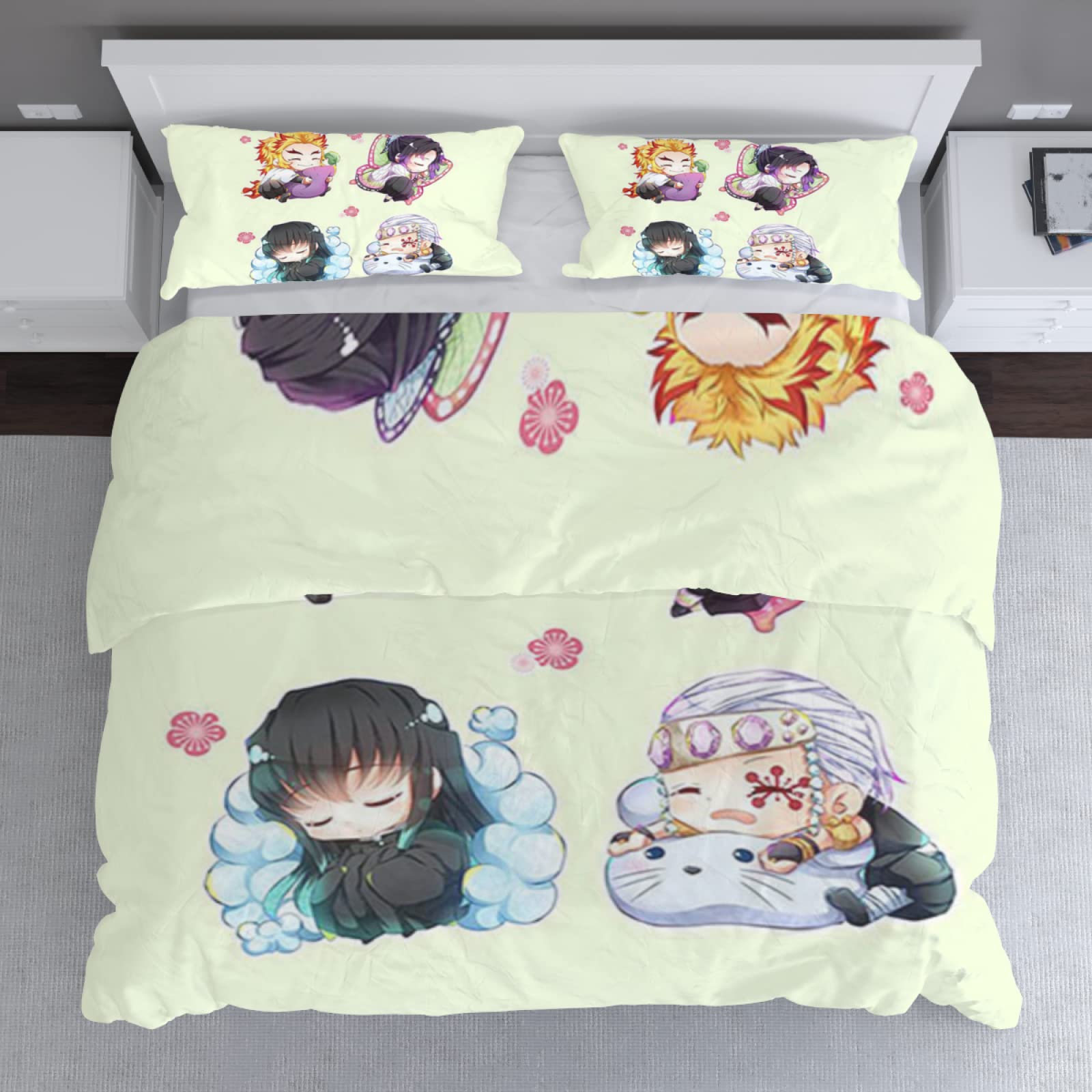 Amazon｜鬼滅刃 布団カバー 3点セット 布団カバーセット ふとんカバー
