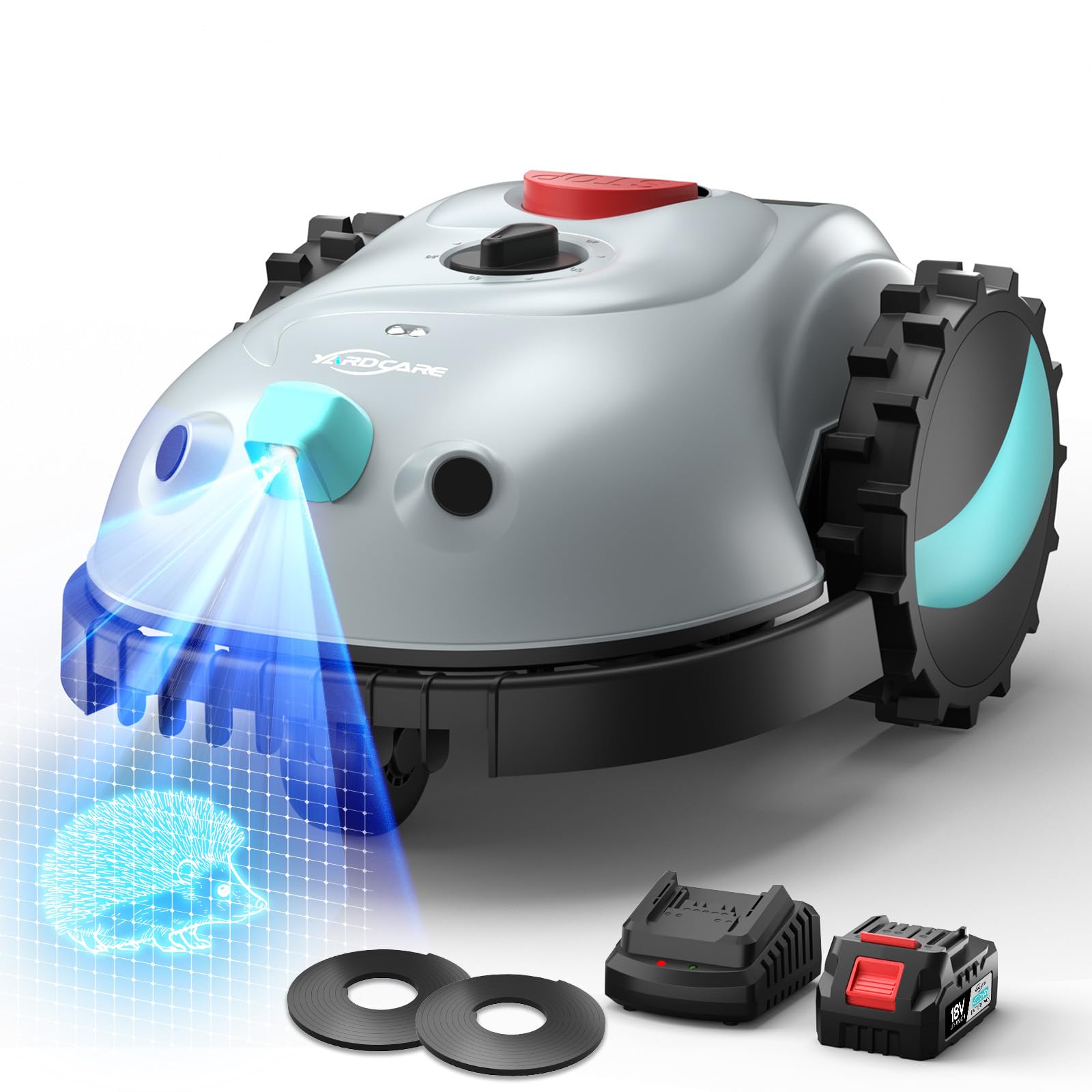 YARDCARE Robot Tondeuse sans Fil Périphérique
