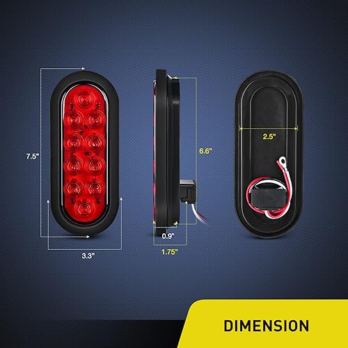 Vista 164 de Nilight Kit de 2 luces traseras para remolque, 40 LED, luces de marcha atrás, luces de marcha atrás, impermeables, para camiones de 10-30 V, RV, 2