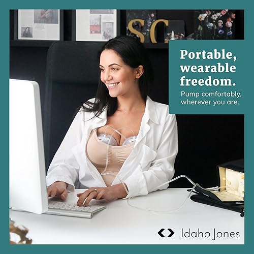 Miniatura 6 de Pump-A-Collect - Vasos de colección portátil con bridas de silicona (0.079 x 0.945in)  Cómodos vasos de colección de leche materna de Idaho Jones