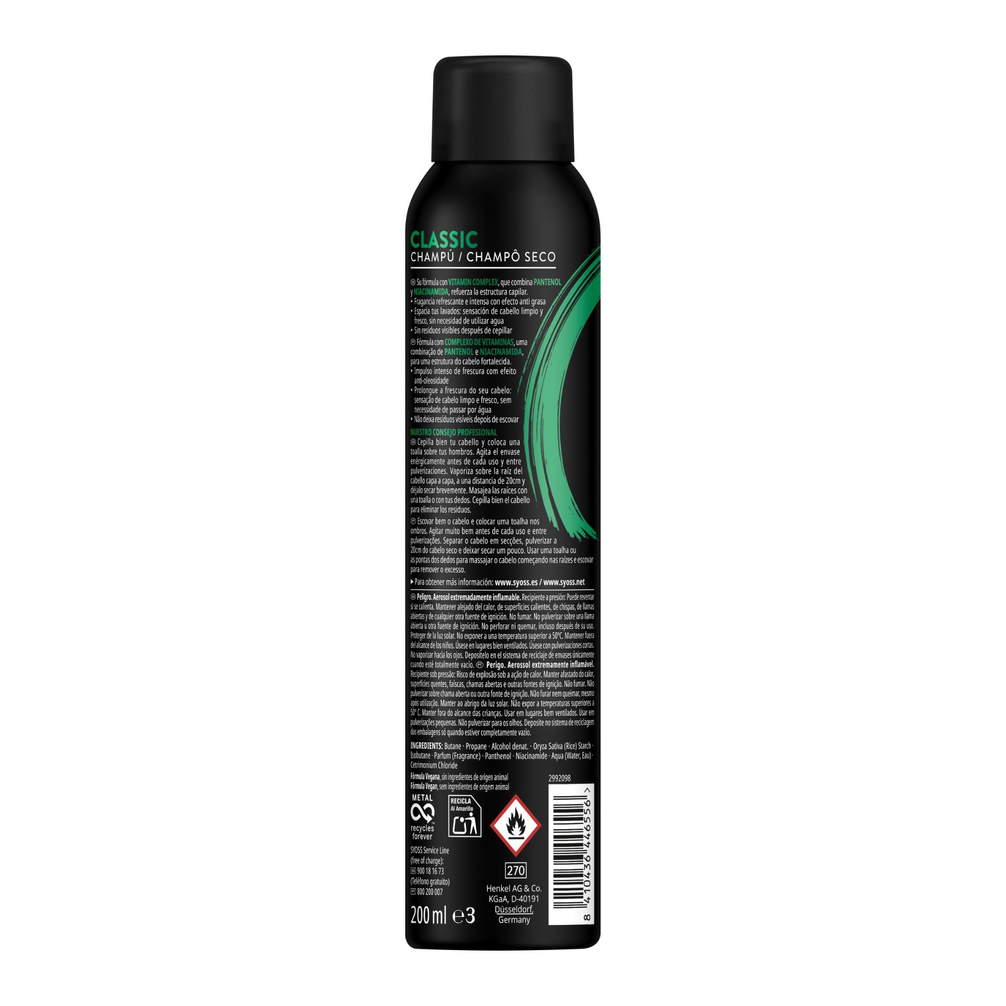 Syoss Dry Shampoo Anti Grease 200ml x 2