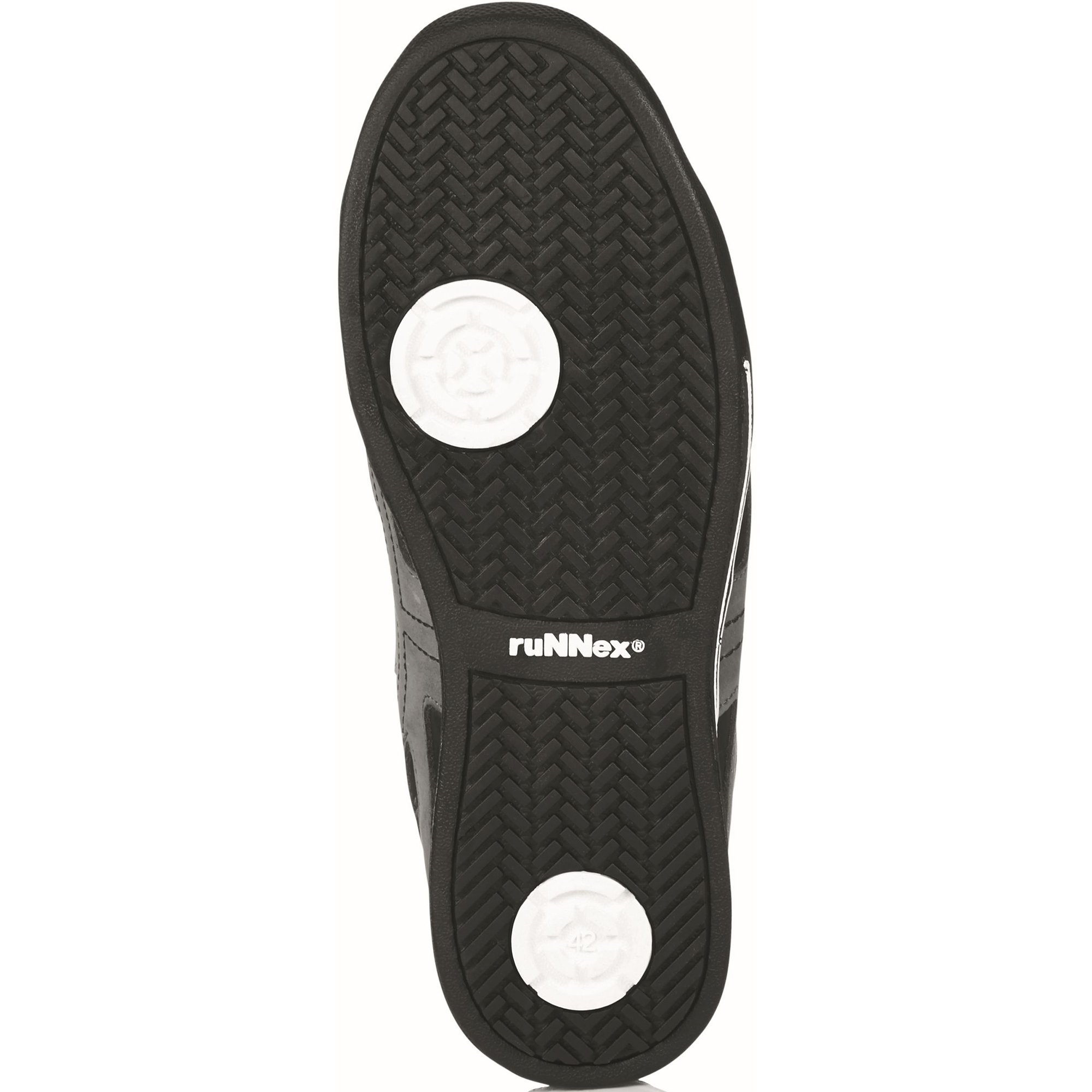 'ruNNex – Scarpe alte di sicurezza, S3 "5342 Sport Star Stivaletto in effetto sneaker, Nero, Nero, 5342