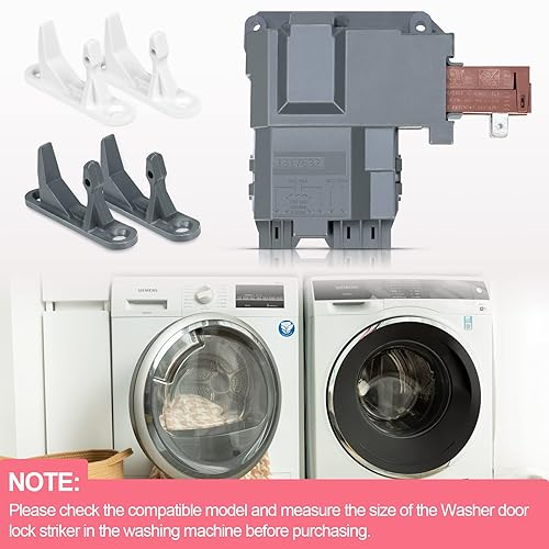 Miniatura 3 de Actualización 131763256 1317632 para lavadora Frigidaire Affinity Cerradura de puerta de carga frontal Lavadora Parte de reemplazo 131763202