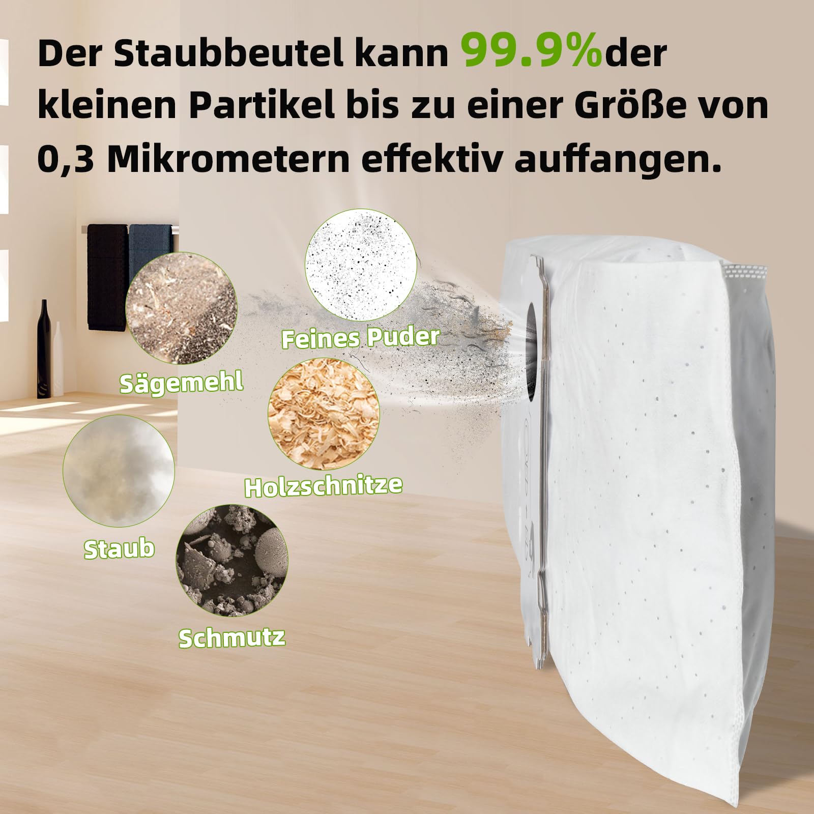 Sacco filtro Longlife LL-FIS-CT MINI/MIDI-2/CT15