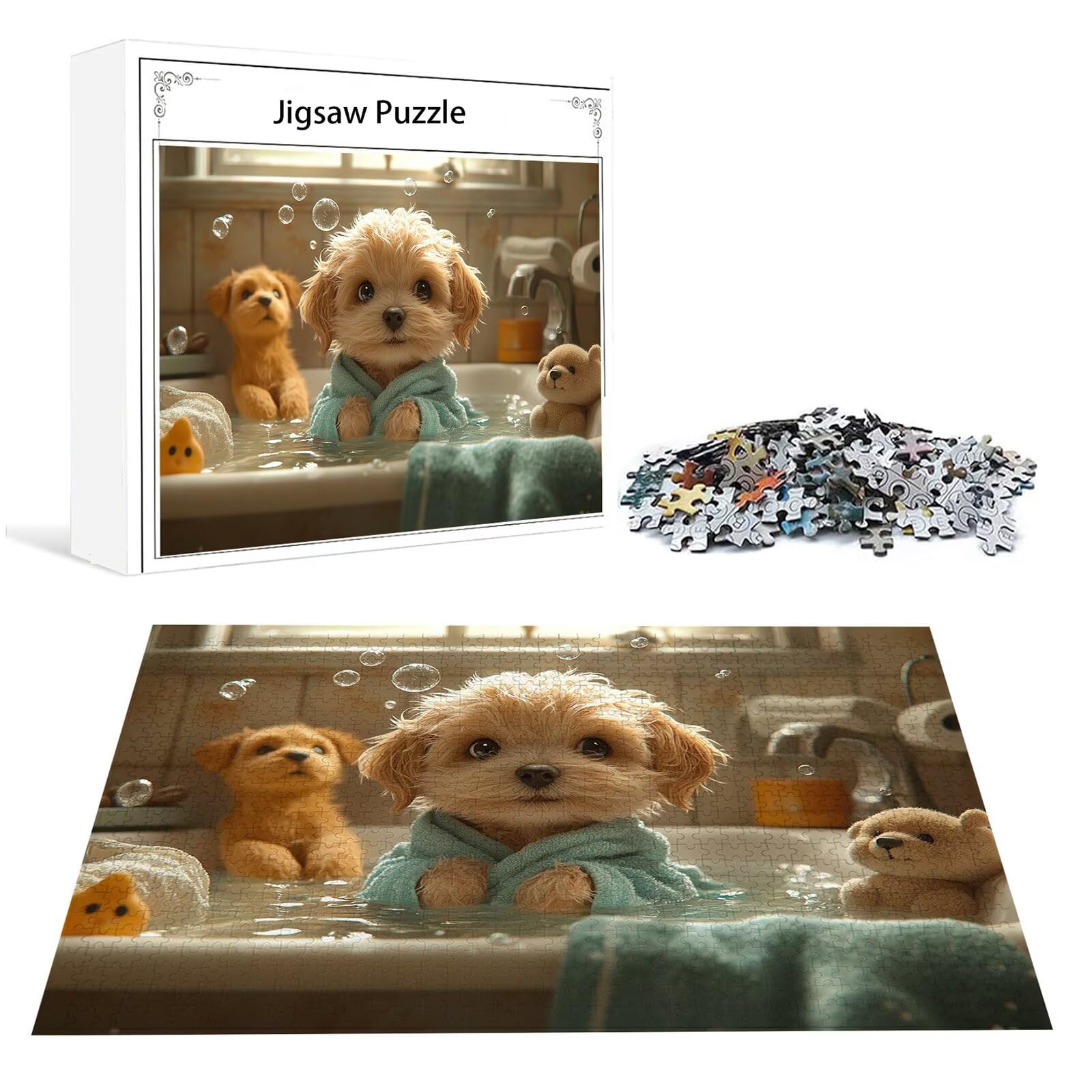Puzzle 2000 Teile Erwachsene Tier 100x70cm,2000pcs Klassische Puzzles Niedlich Anspruchsvoll Jigsaw Spielzeug Puzzlespiel Lernspiel Impossible Holzpuzzle Geeignet für alle Altersgruppen Geschenk P-520