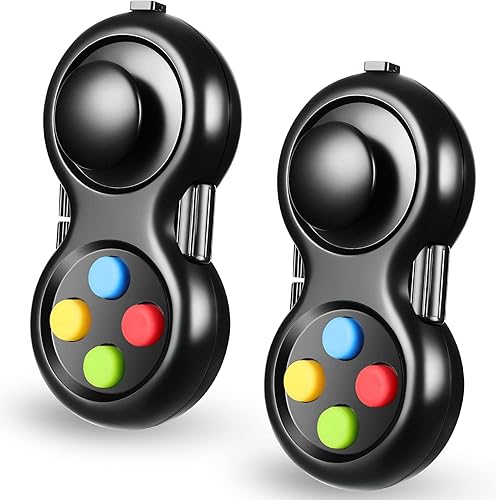 Miniatura 13 de Skylety 2 piezas de juguetes para la ansiedad para adultos, almohadilla de cesta de Navidad, para aliviar el estrés, cubo de clicker, juguete