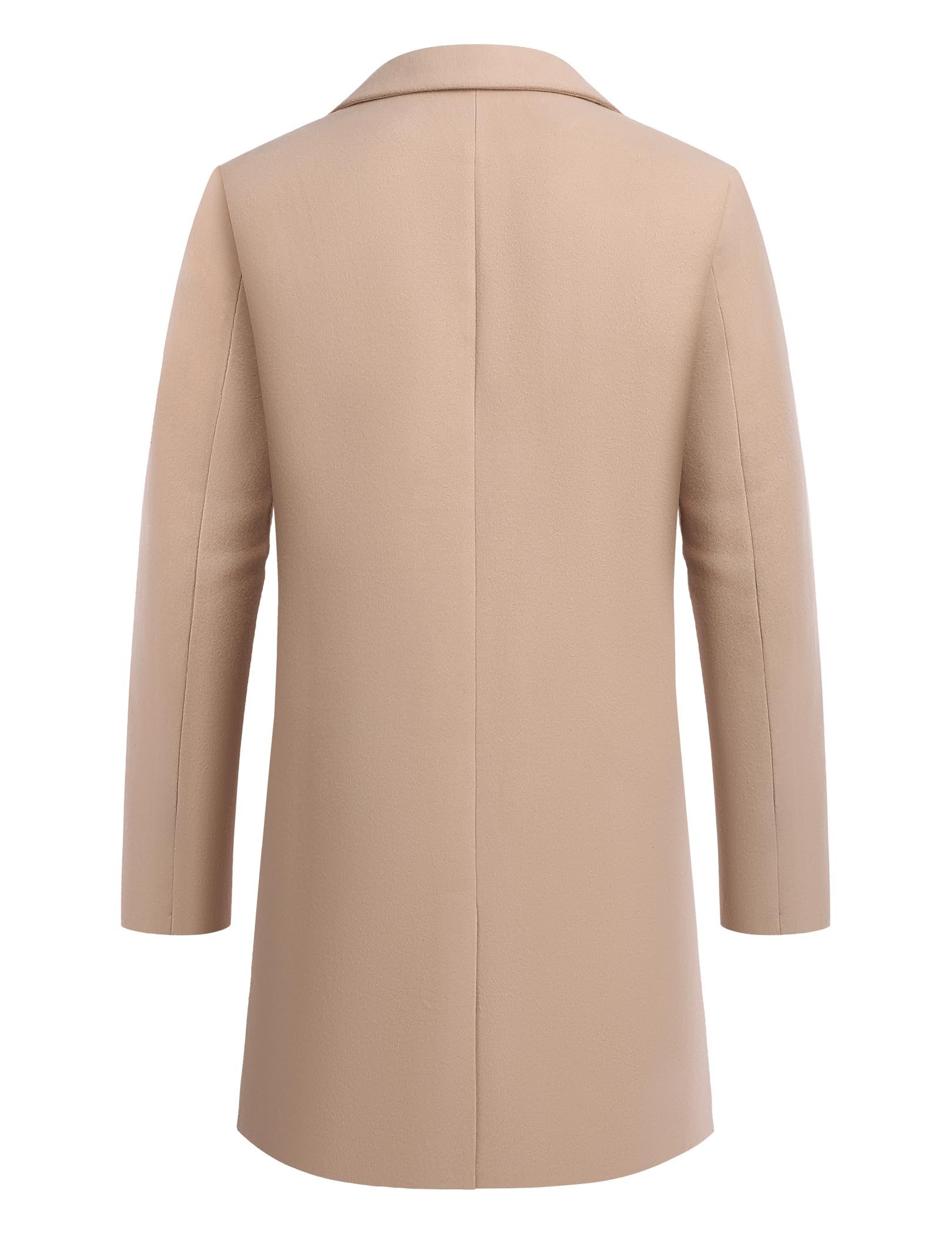 COOFANDY Mantel Herren Wintermantel Warm Herrenmantel Reverskragen Trenchcoat Business Winterjacke mit Taschen