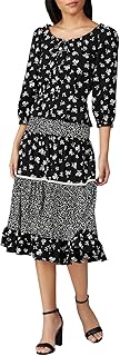 Baby-Girls Black Floral Tie Top