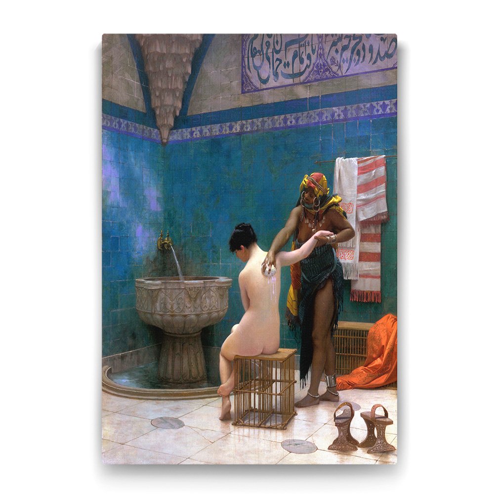Osmanlıda Hamam Tablosu - 100x140cm