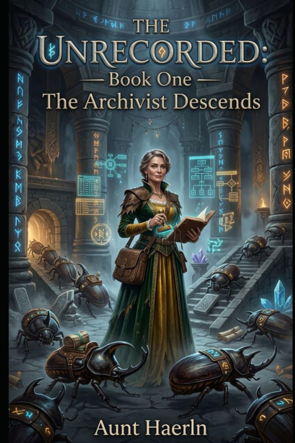 The Unrecorded: Book One – The Archivist Descends: A Smart Dungeon LitRPG Fantasy Featuring a Brilliant Female Protagonist, Strategic Survival, System ... Non-Combat Approach to Dungeon Exploration