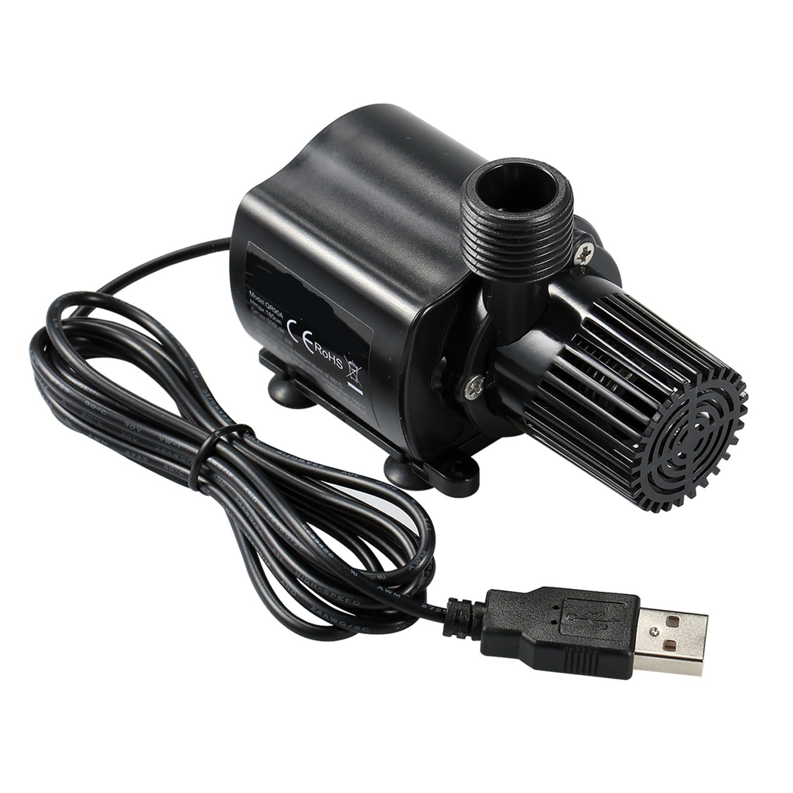 Bomba de fuente sumergible DC12V para acuario, estanque, circulante, USB, sin escobillas, micro bomba de agua y aceite, impermeable