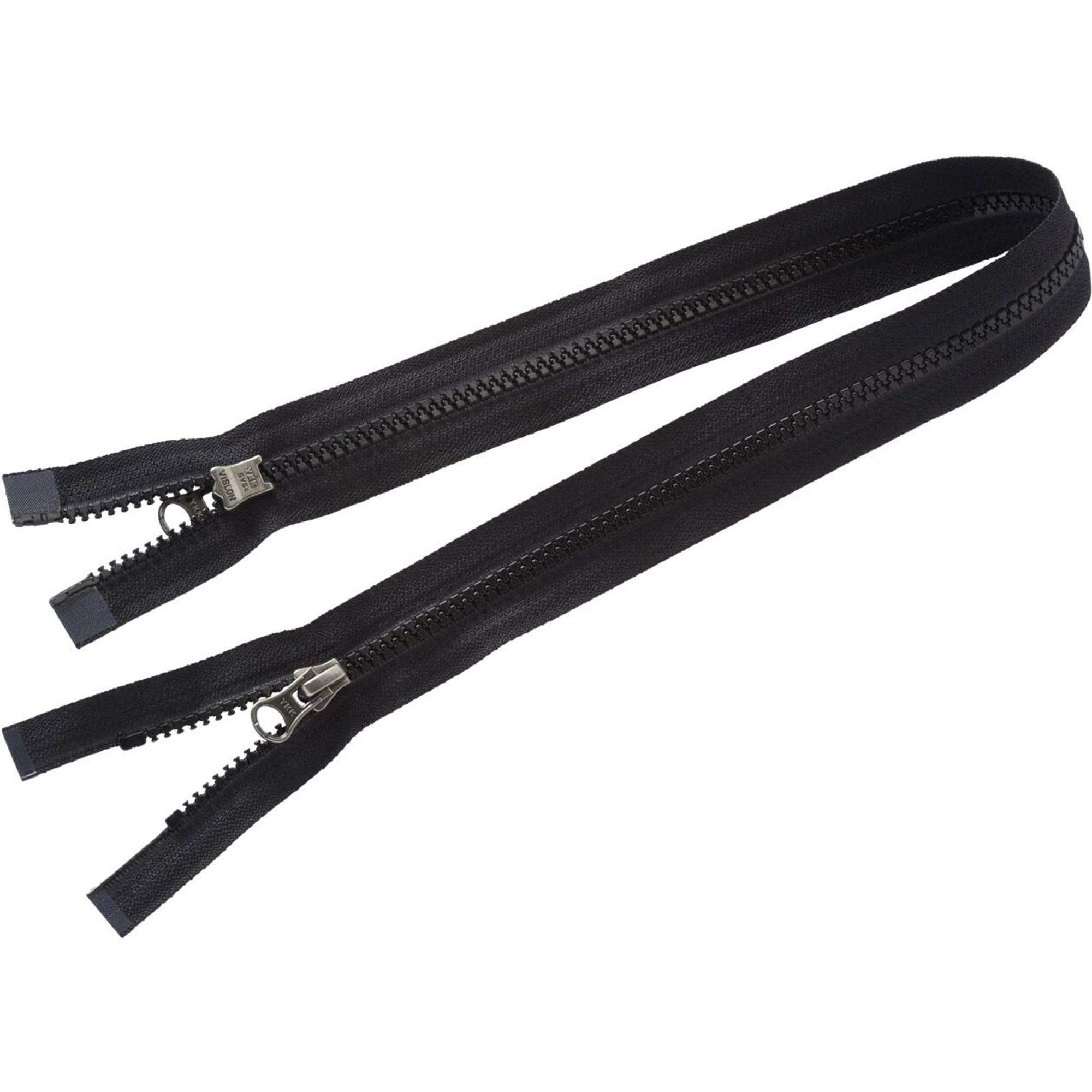 YKK Zip-107920 Schwarz 76, Black