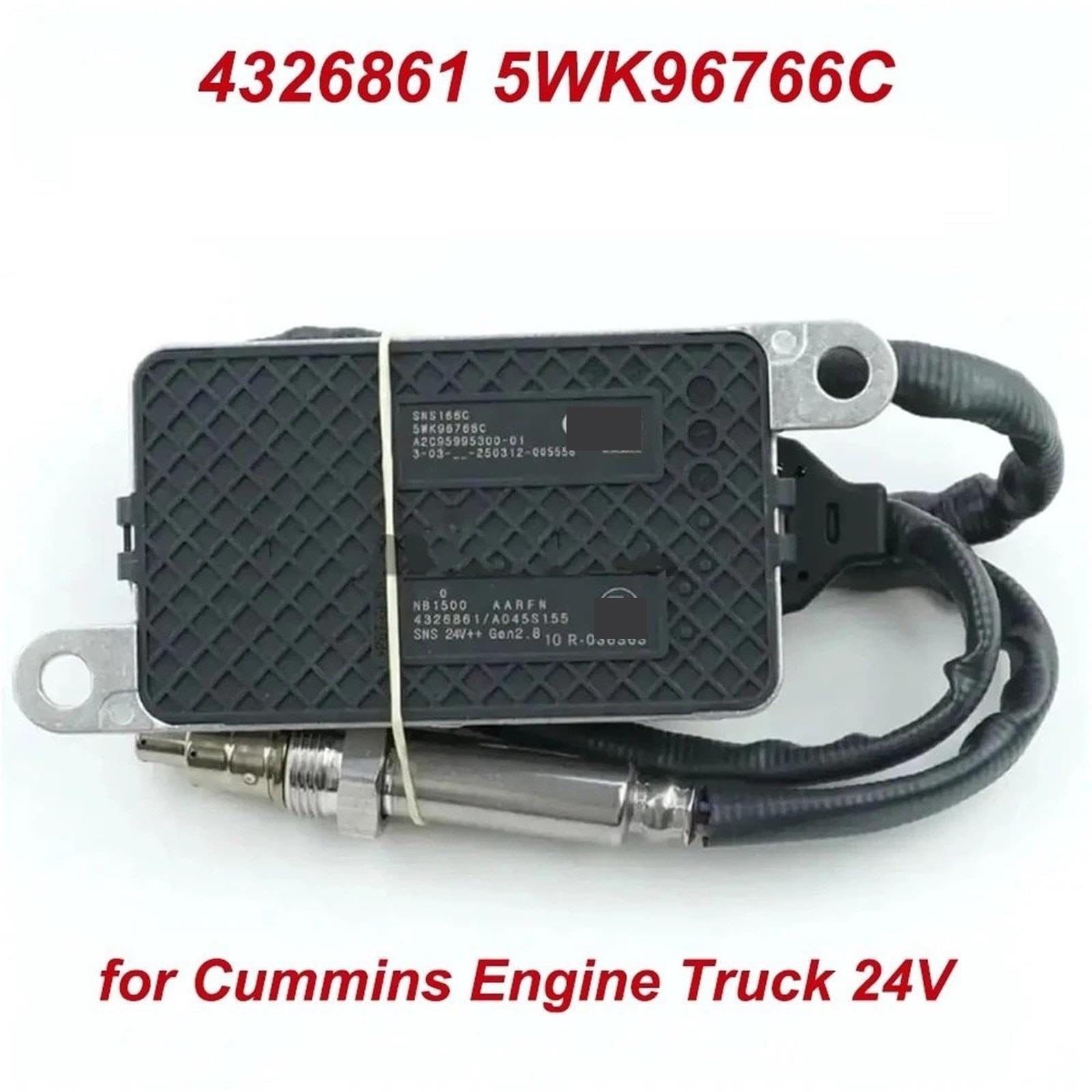Abgassensor NOx‌ Für Cummins Motor Lkw 24V Auto Ersatzteile Stickstoff Nox Sauerstoff Sensor 4326861 5WK96766C 4326861RX