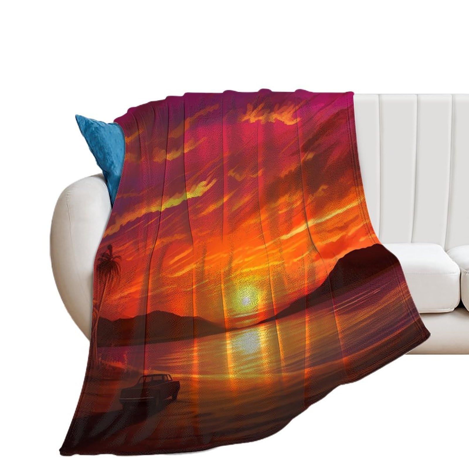 Couverture légère en flanelle douce 150x200cm, plaid d'hiver de qualité