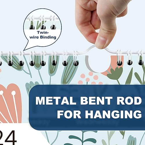 Miniatura 4 de SUNEE Calendario 2024-21 meses (estacional), ahora a junio de 2025, 14.5 x 11.5 pulgadas, calendario de pared y escritorio para colgar